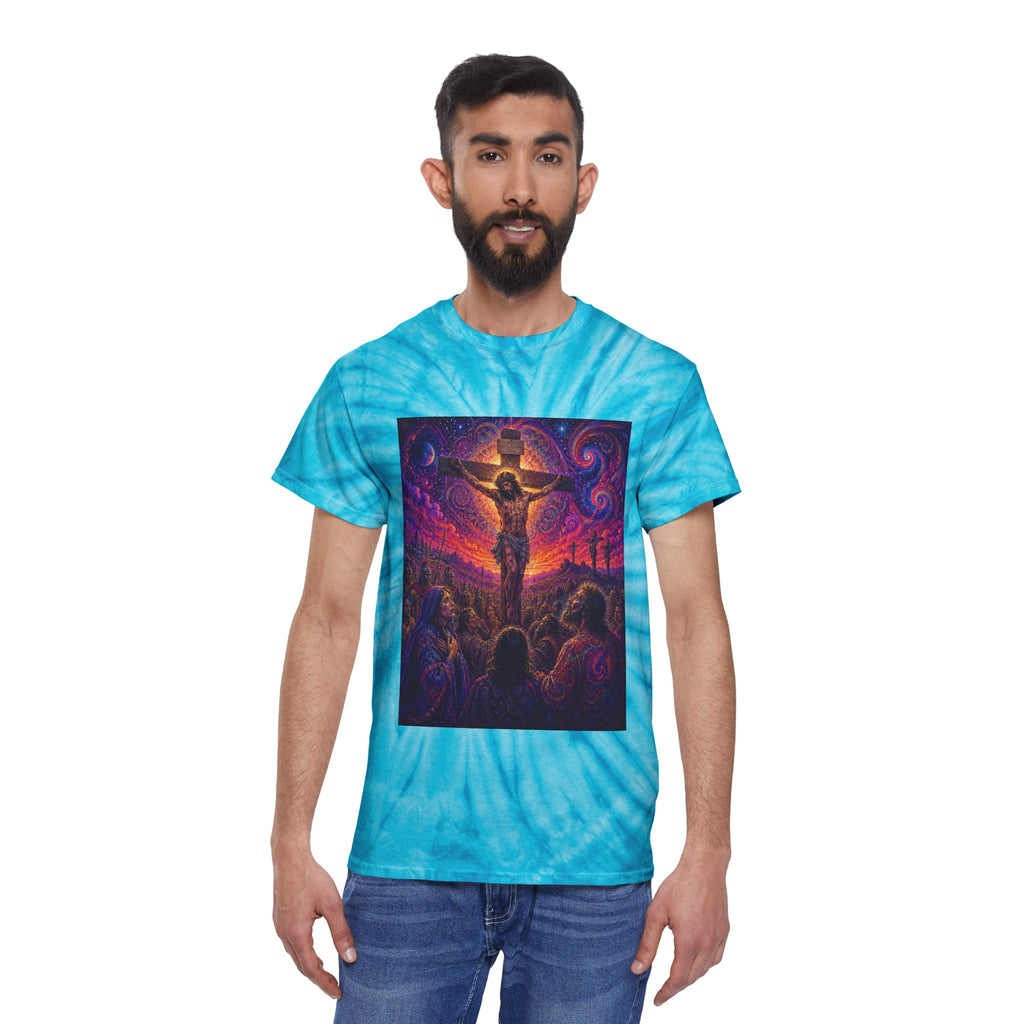Psychedelic Crucifixion Tie-Dye Cyclone Tee