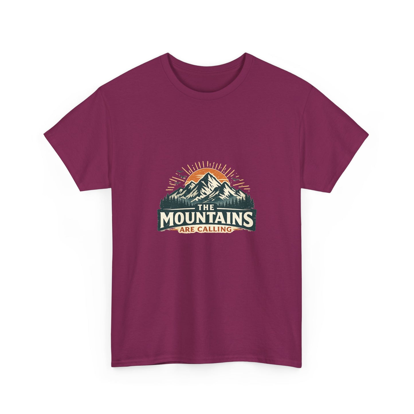 The Mountains Are Calling Unisex Heavy Cotton Tee