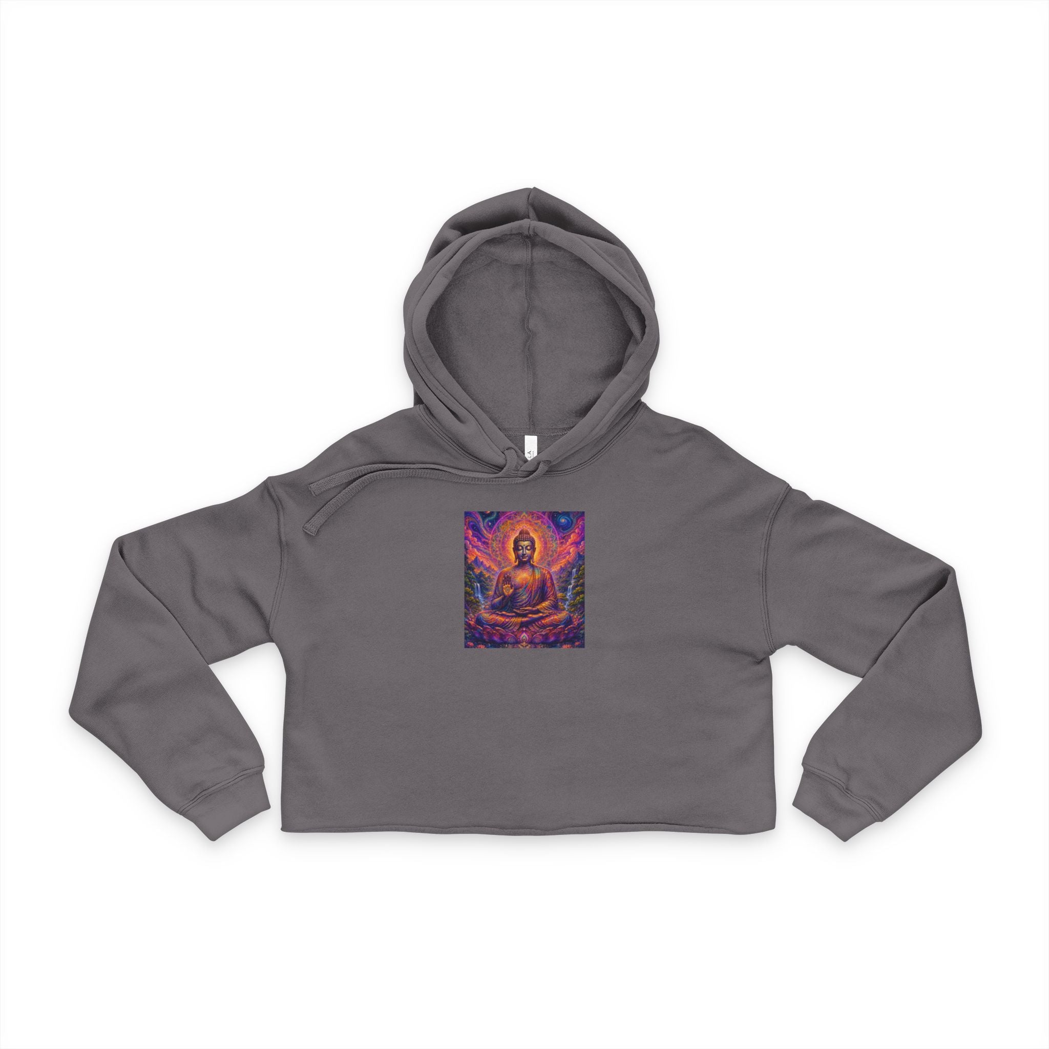 Cosmic Buddha Women's Crop Hoodie