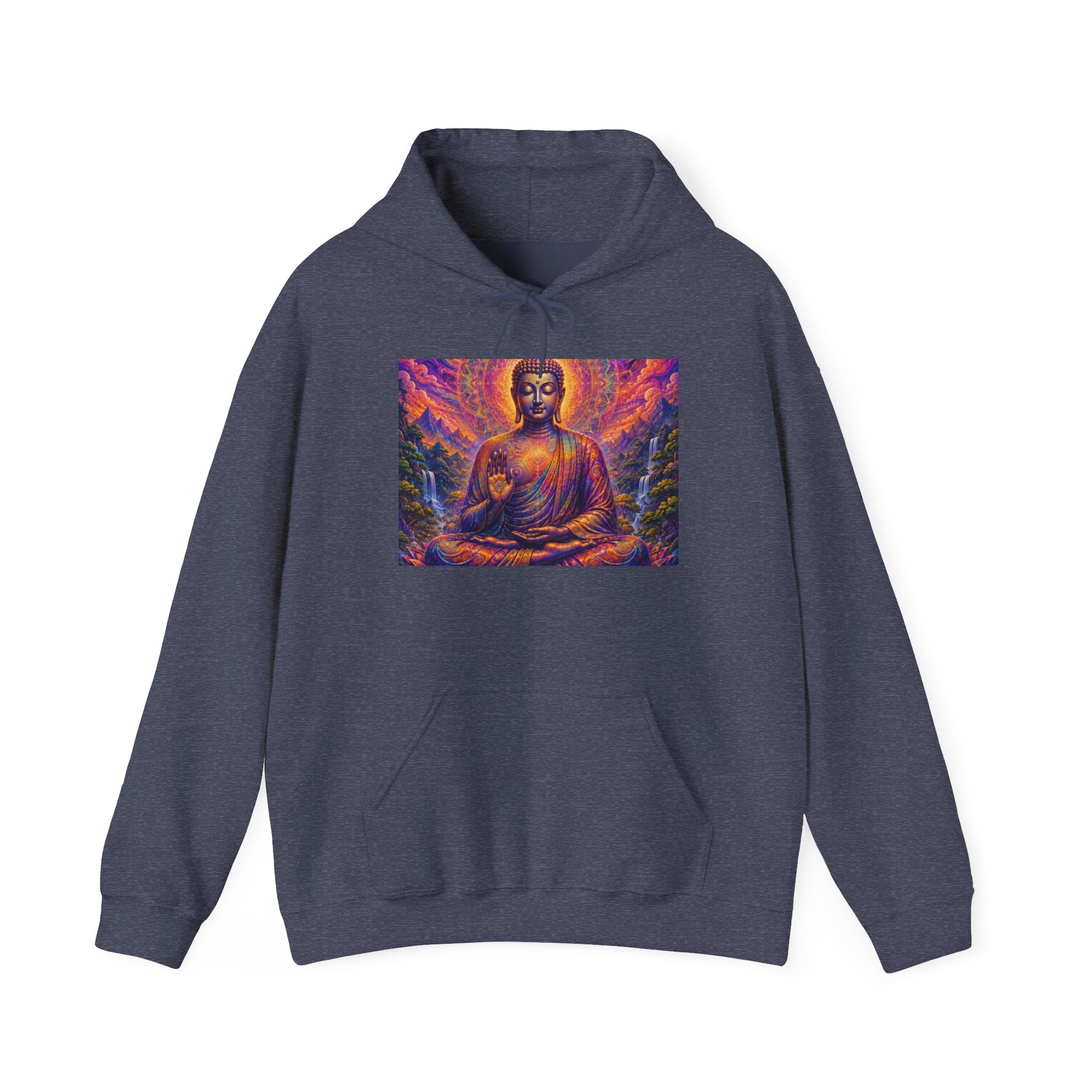 Cosmic Buddha Hoodie - Visionary Spiritual Art