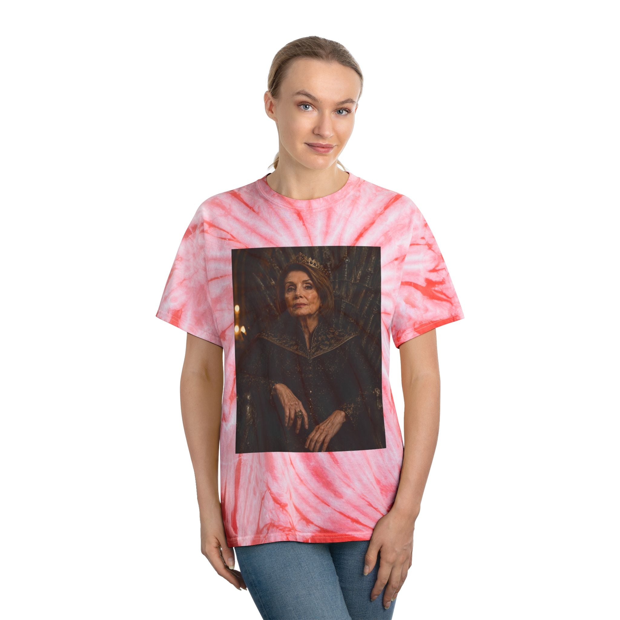 Pelosi Queen Throne Tie-Dye Cyclone Tee