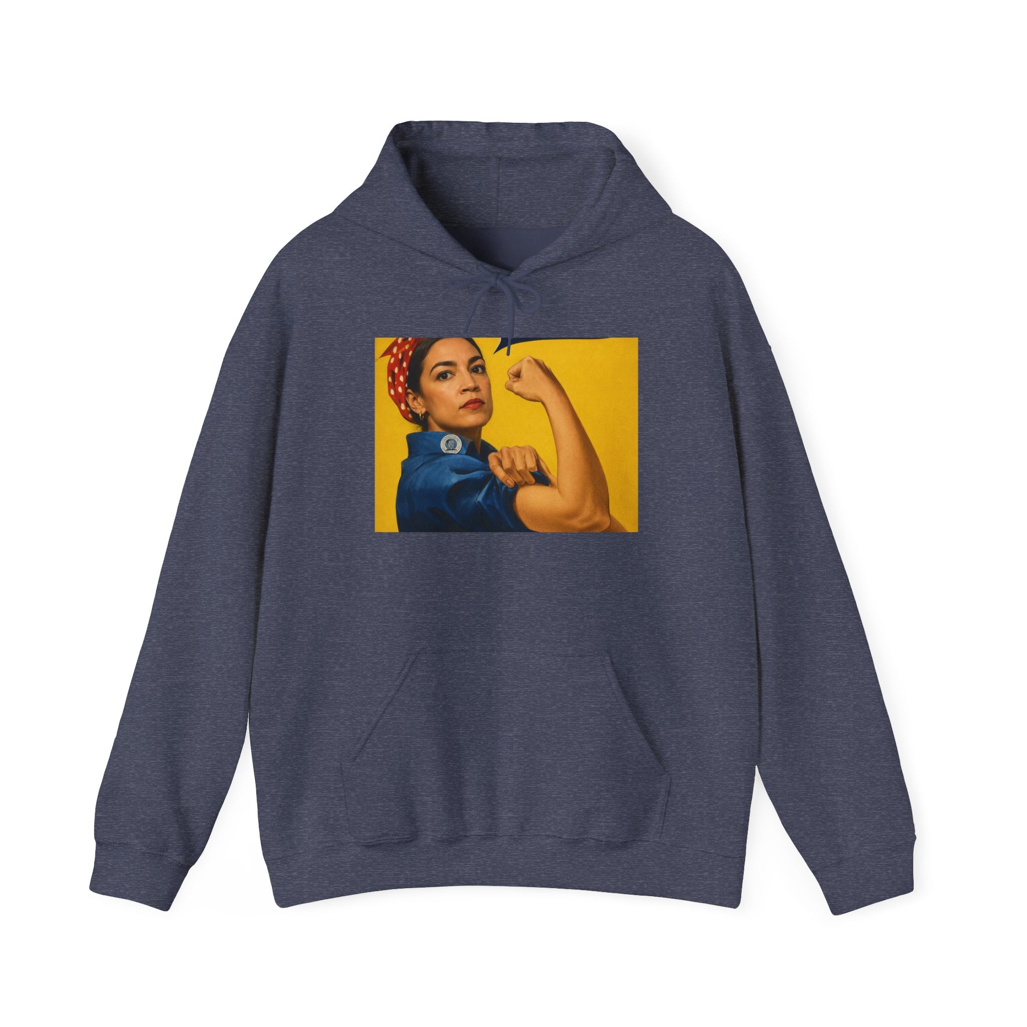 AOC Rosie Riveter Hoodie - Political Parody Sweatshirt