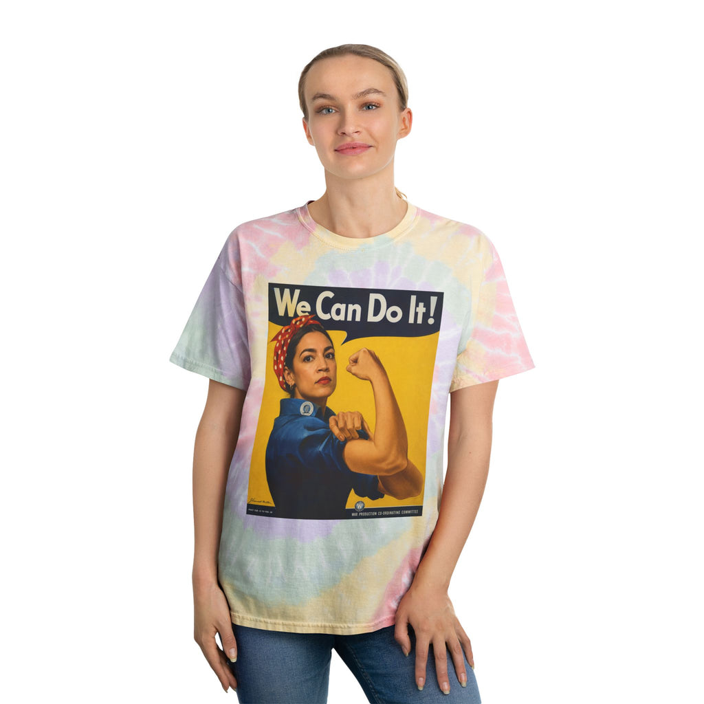 AOC Rosie Riveter Tie-Dye Spiral Tee