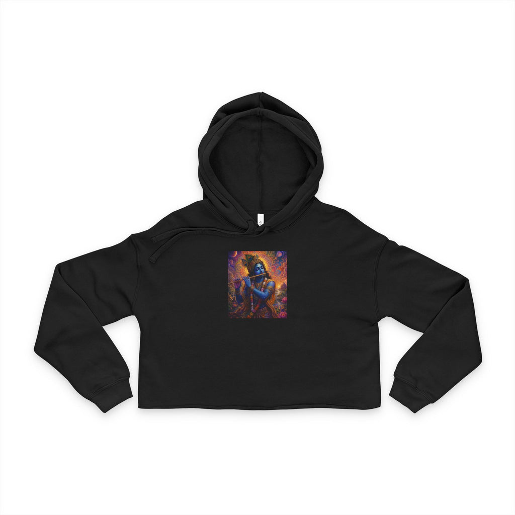 Divine Krishna Women's Crop Hoodie
