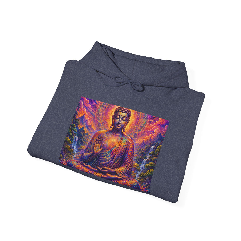 Cosmic Buddha Hoodie - Visionary Spiritual Art