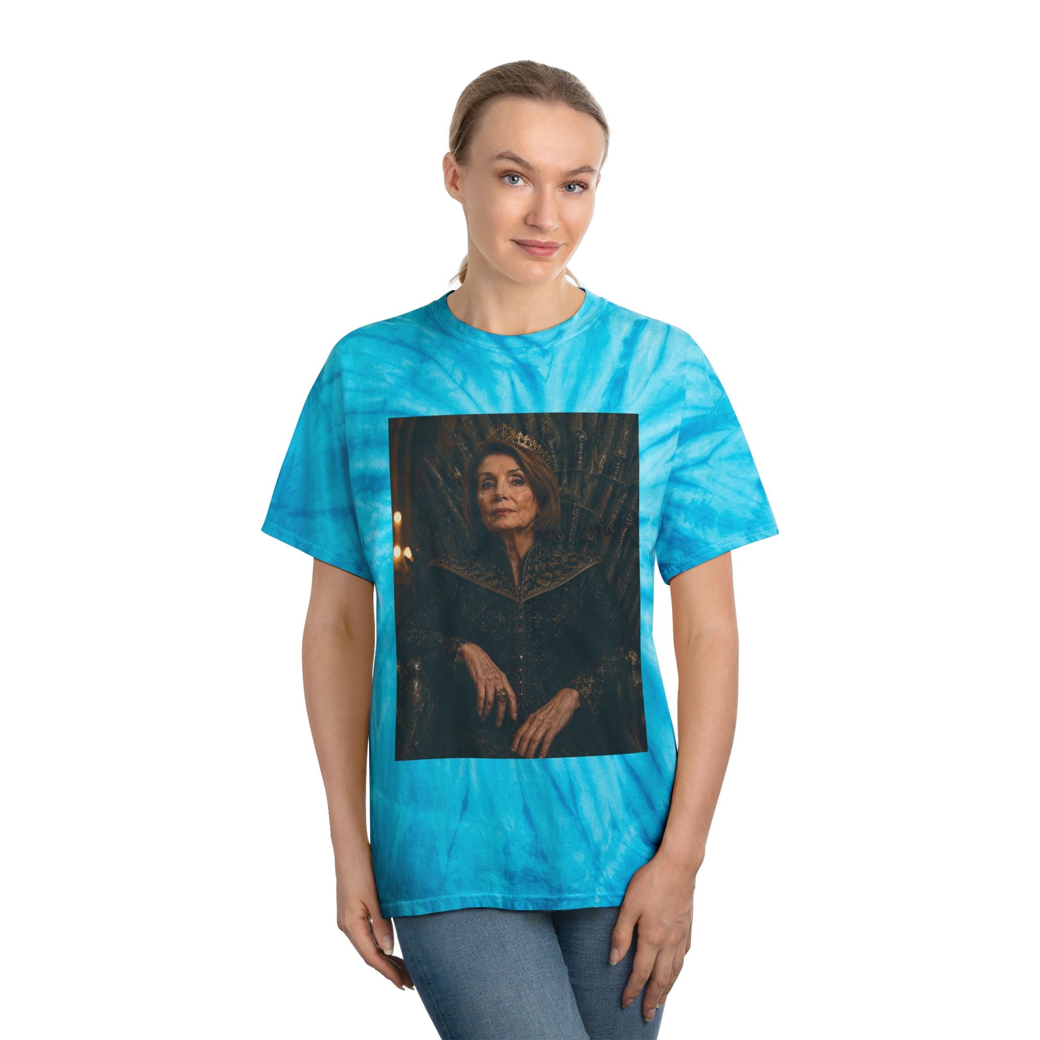 Pelosi Queen Throne Tie-Dye Cyclone Tee