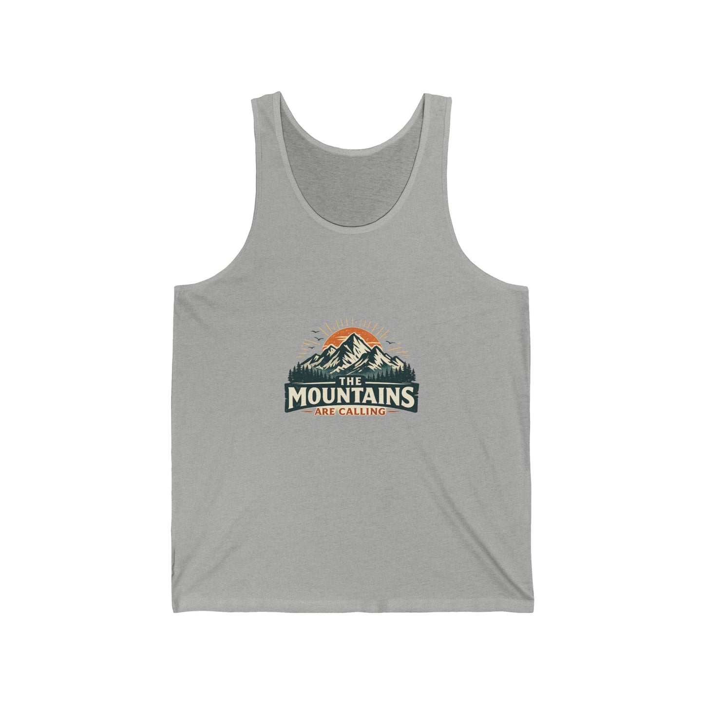 The Mountains Are Calling Unisex Jersey Tank