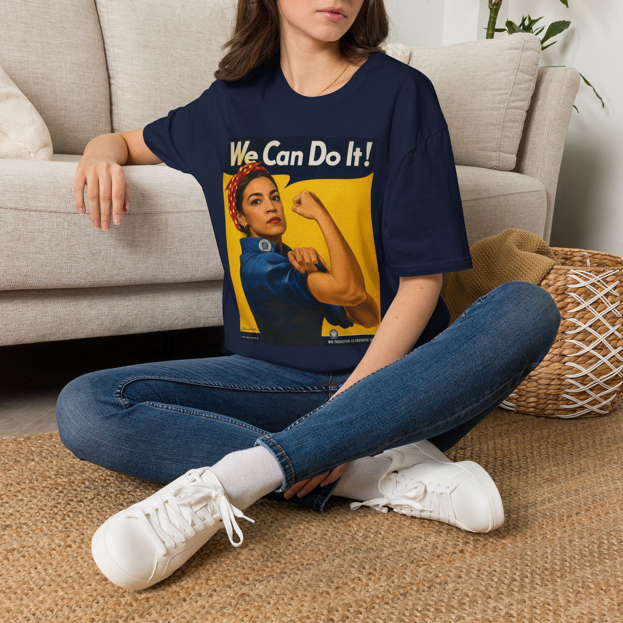AOC Rosie Riveter T-Shirt - Political Parody Tee