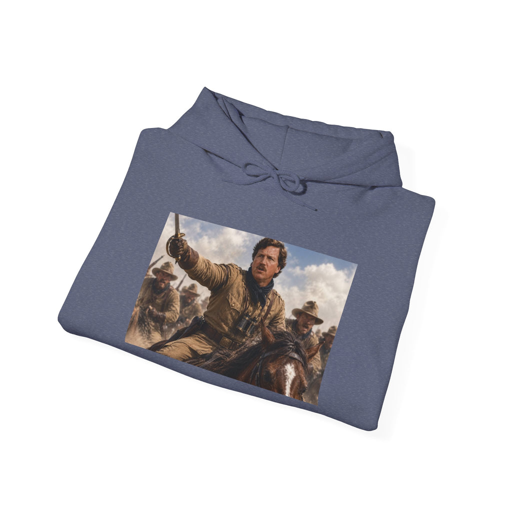 Tucker Rough Rider Hoodie - Political Parody Sweatshirt