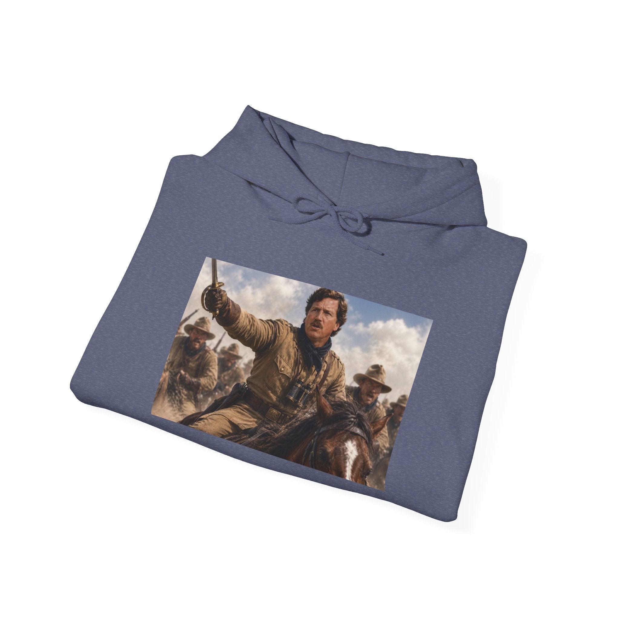 Tucker Rough Rider Hoodie - Political Parody Sweatshirt