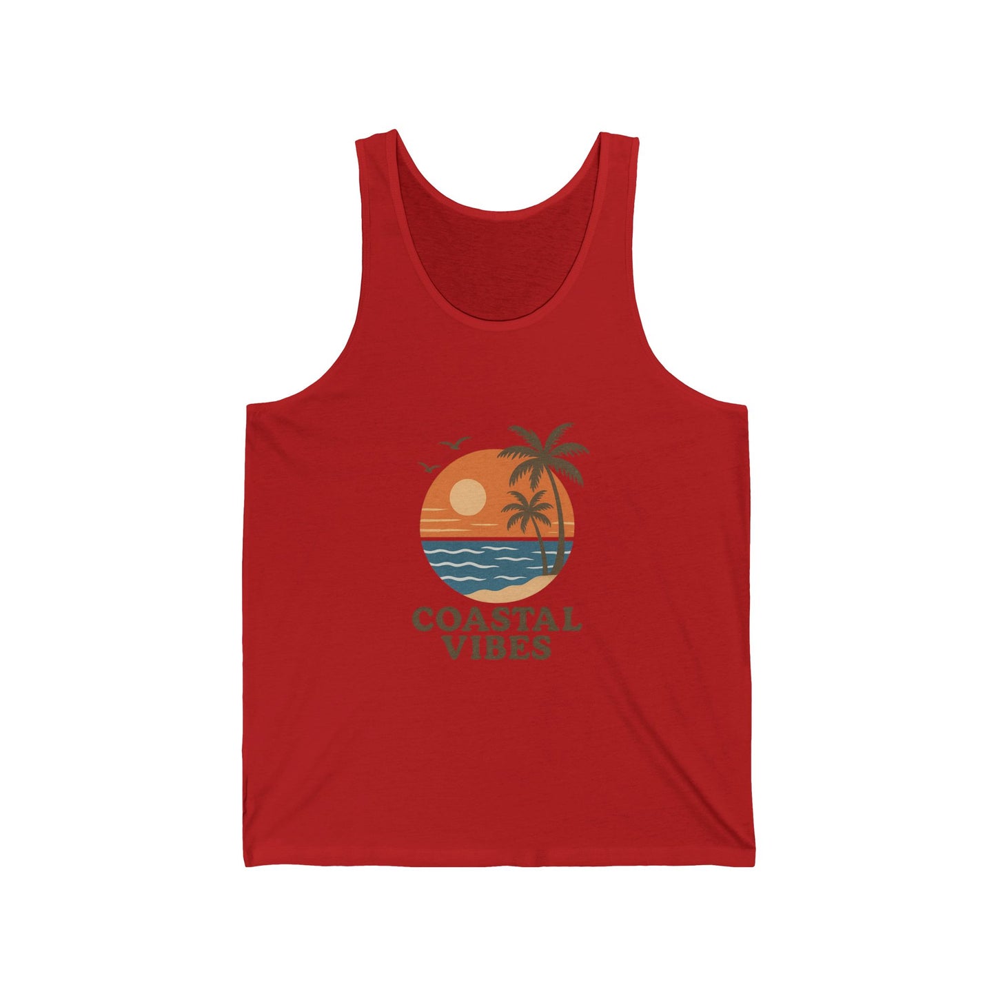 Coastal Vibes Unisex Jersey Tank