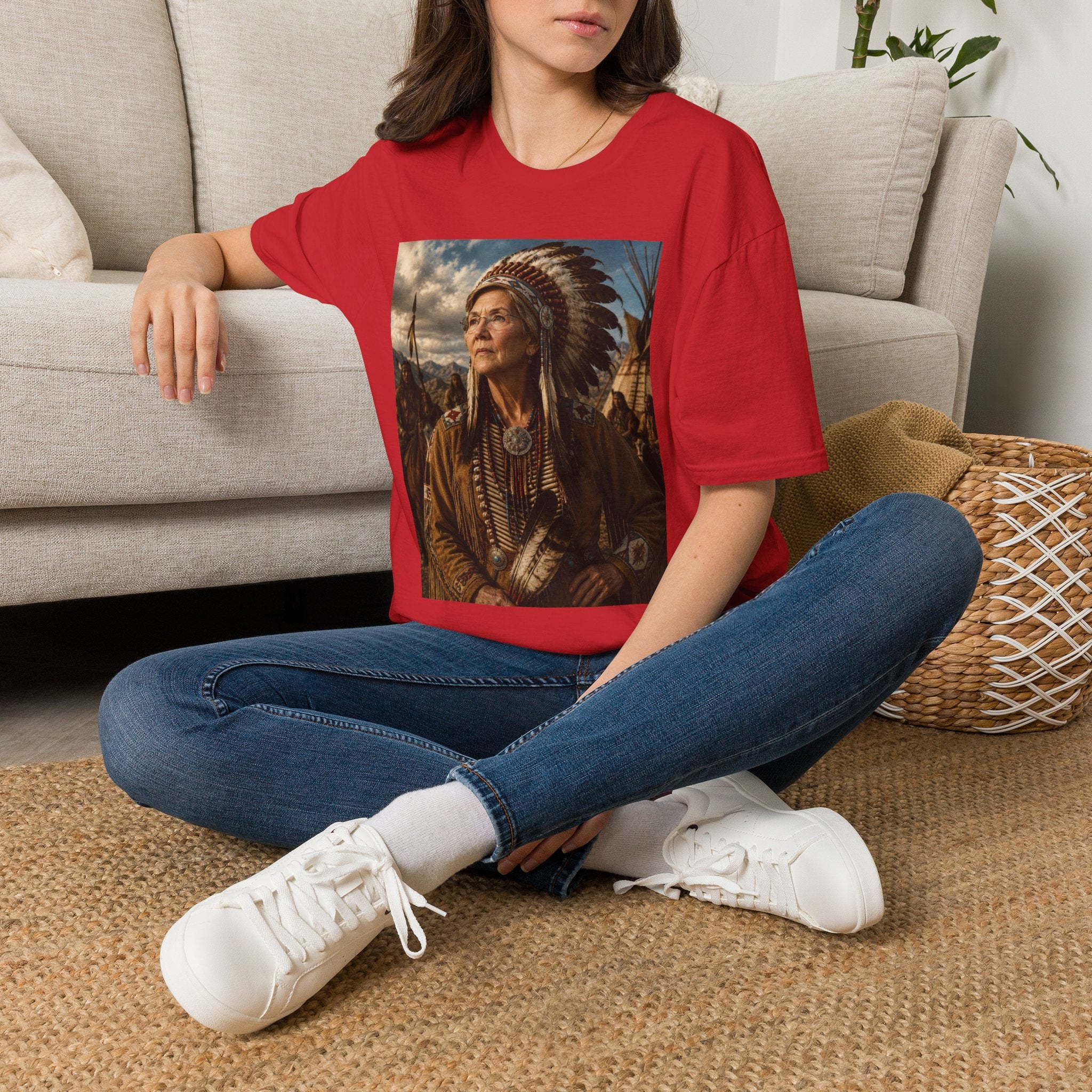 Elizabeth Warren Chief T-Shirt - Political Parody Tee
