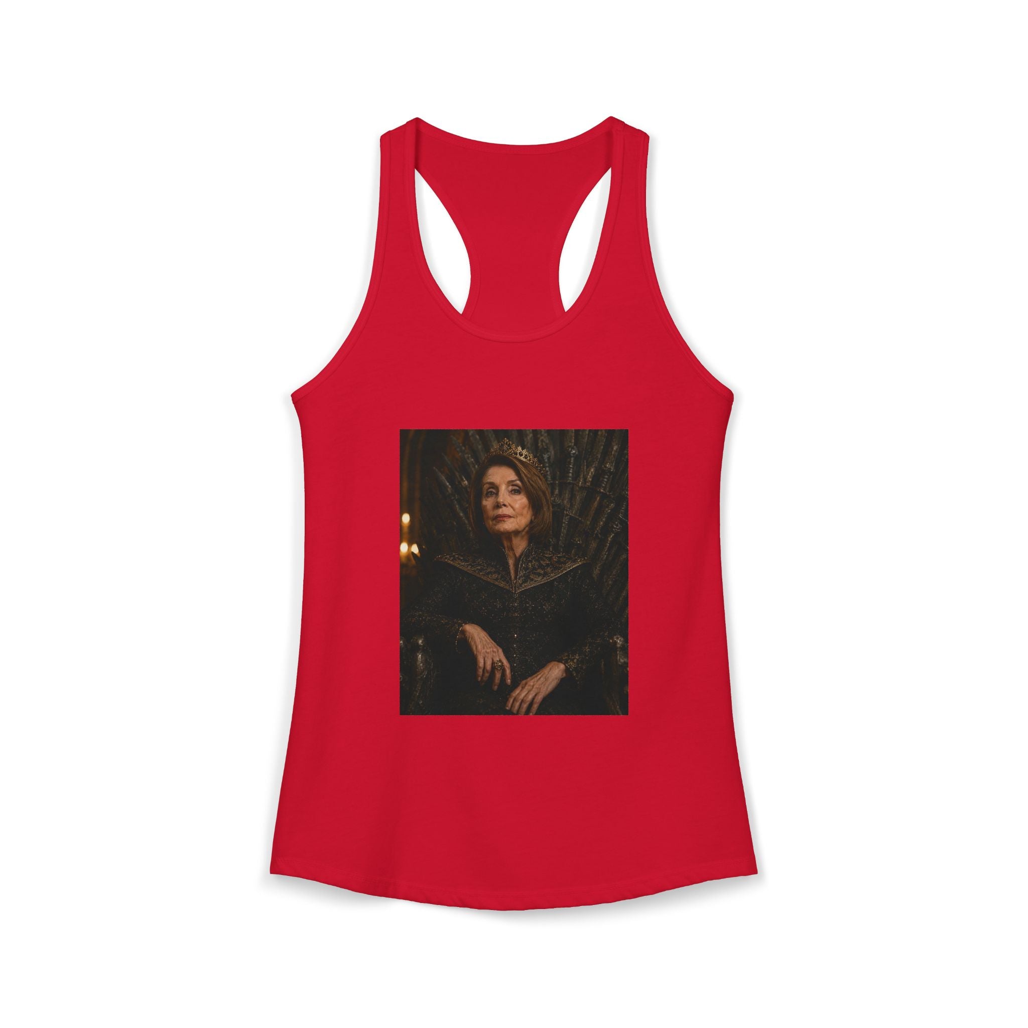 Pelosi Queen Throne Women's Racerback Tank