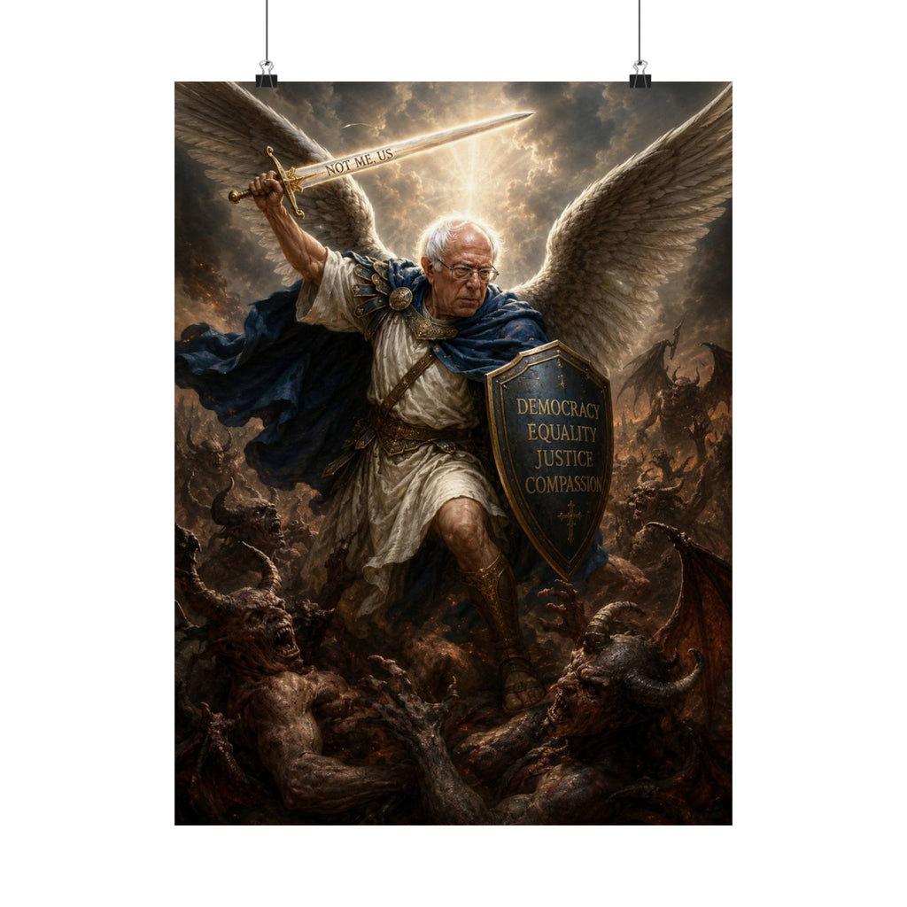 Bernie Sanders Archangel - 18x24 Art Print