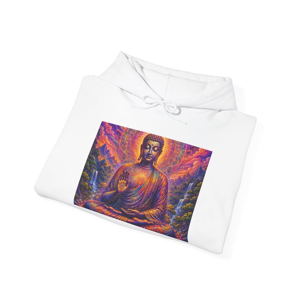 Cosmic Buddha Hoodie - Visionary Spiritual Art