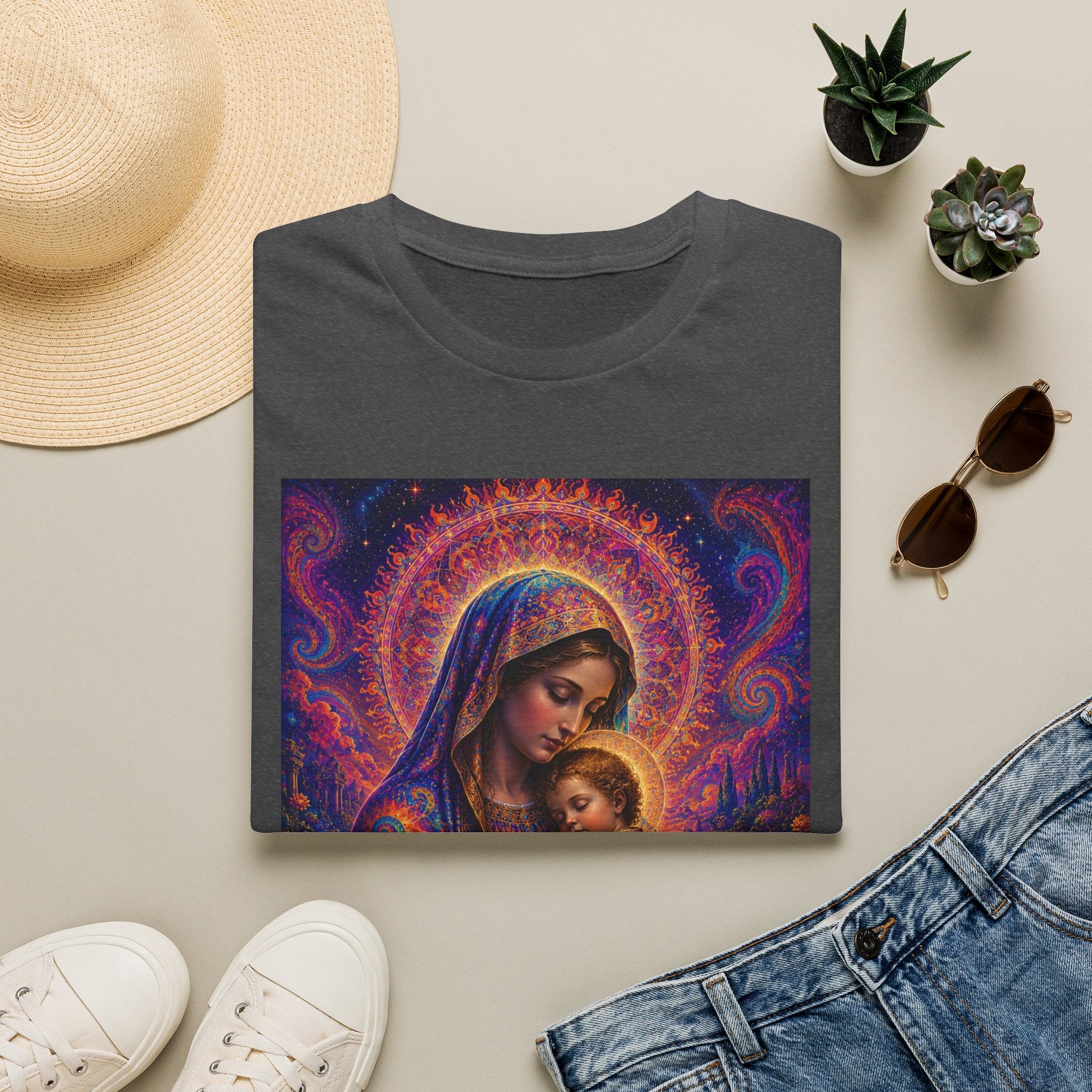 Divine Madonna T-Shirt - Sacred Art