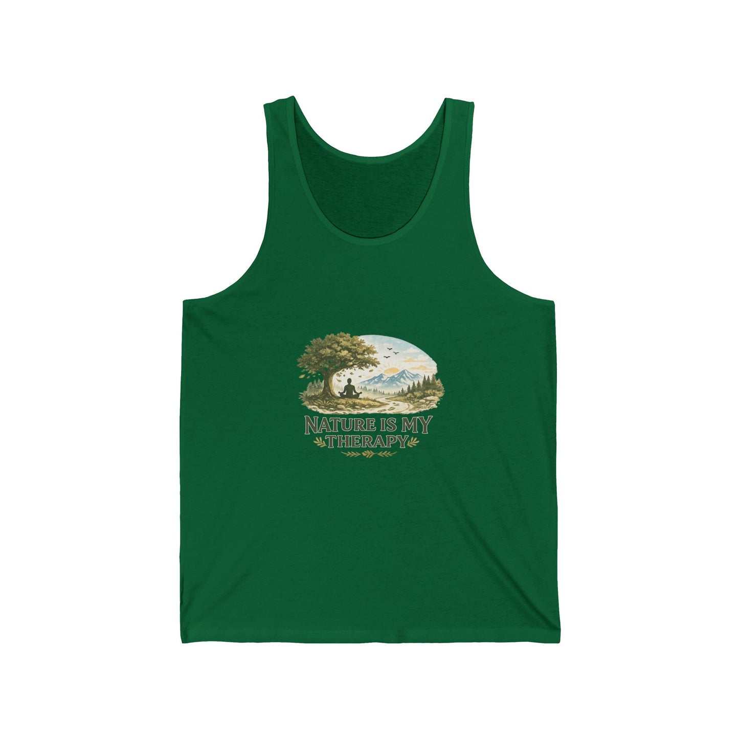 Nature Is My Therapy Unisex Jersey Tank