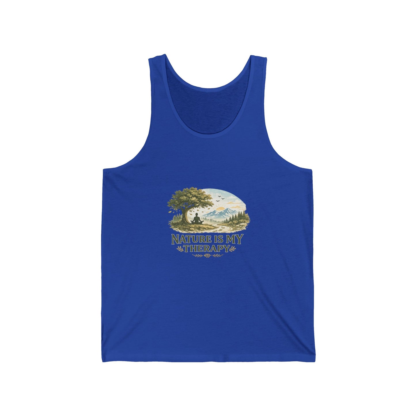 Nature Is My Therapy Unisex Jersey Tank