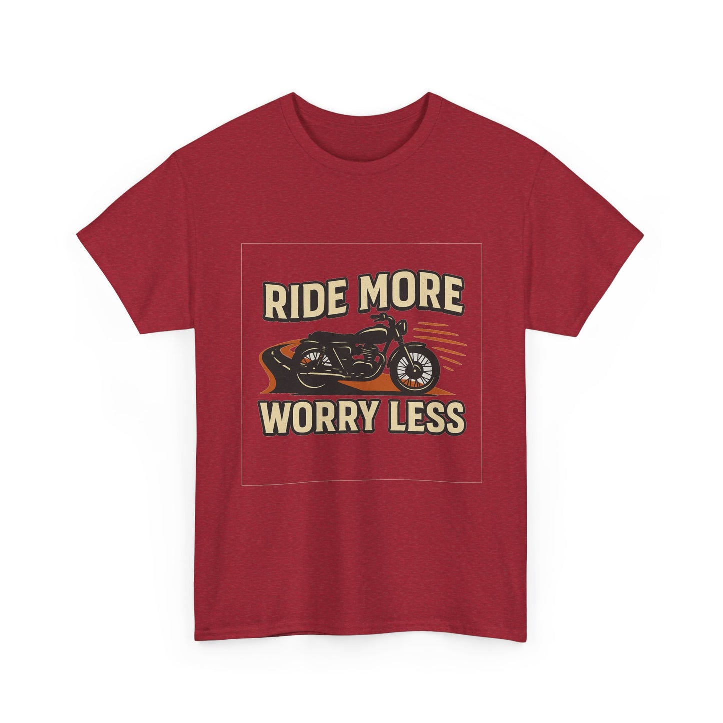 Ride More Worry Less Unisex Heavy Cotton Tee