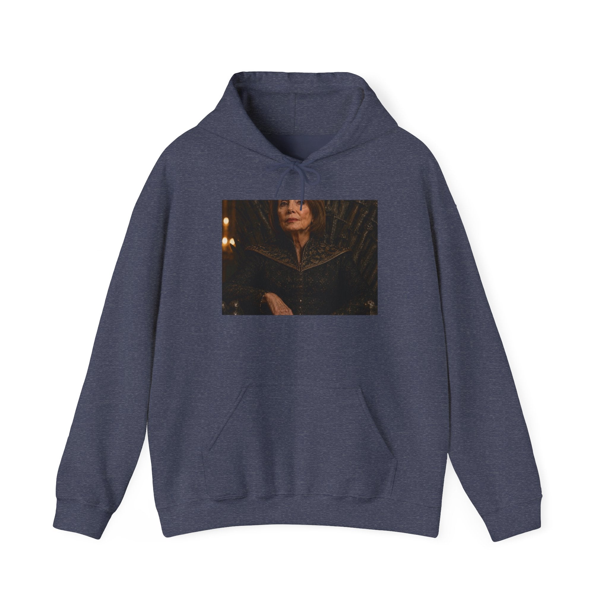 Pelosi Queen Throne Hoodie - Political Parody Sweatshirt