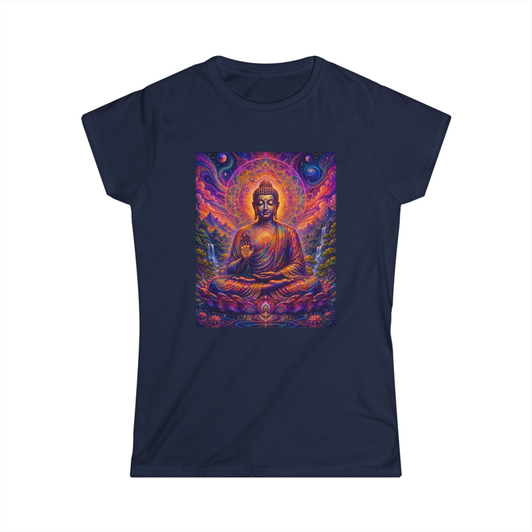 Cosmic Buddha Women's Tee - Visionary Art