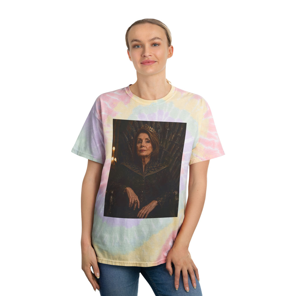 Pelosi Queen Throne Tie-Dye Spiral Tee