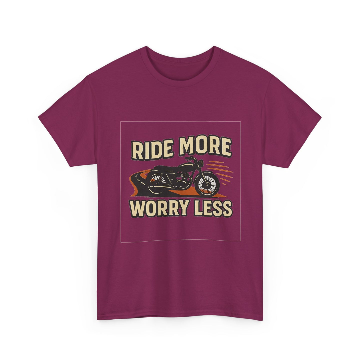 Ride More Worry Less Unisex Heavy Cotton Tee