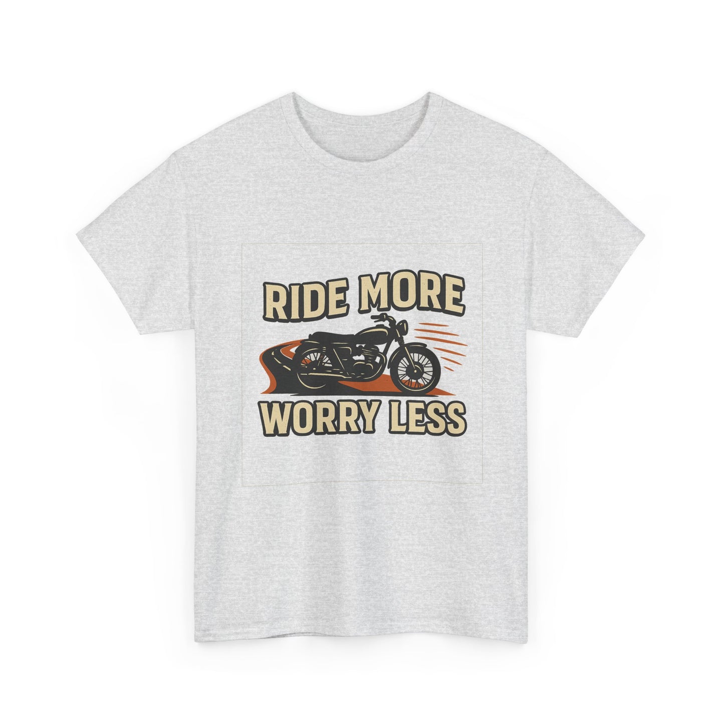 Ride More Worry Less Unisex Heavy Cotton Tee