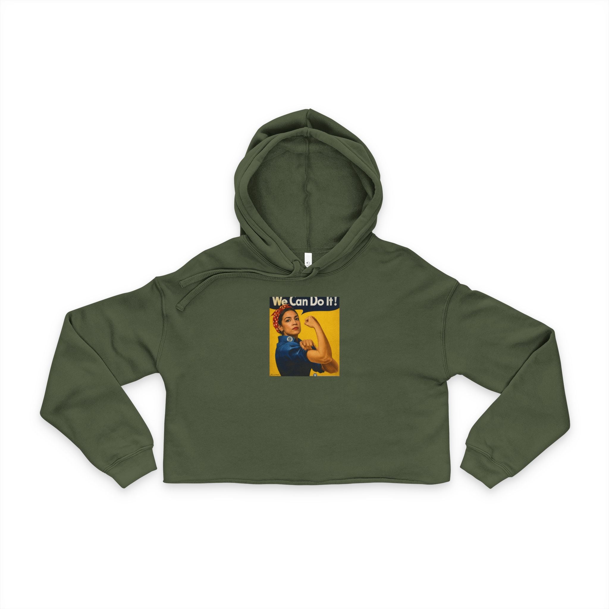 AOC Rosie Riveter Women's Crop Hoodie