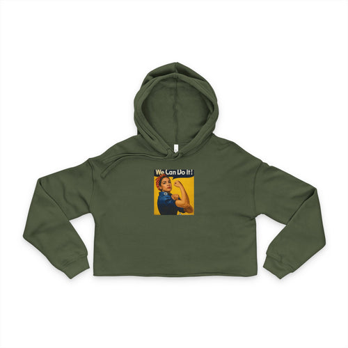 AOC Rosie Riveter Women's Crop Hoodie