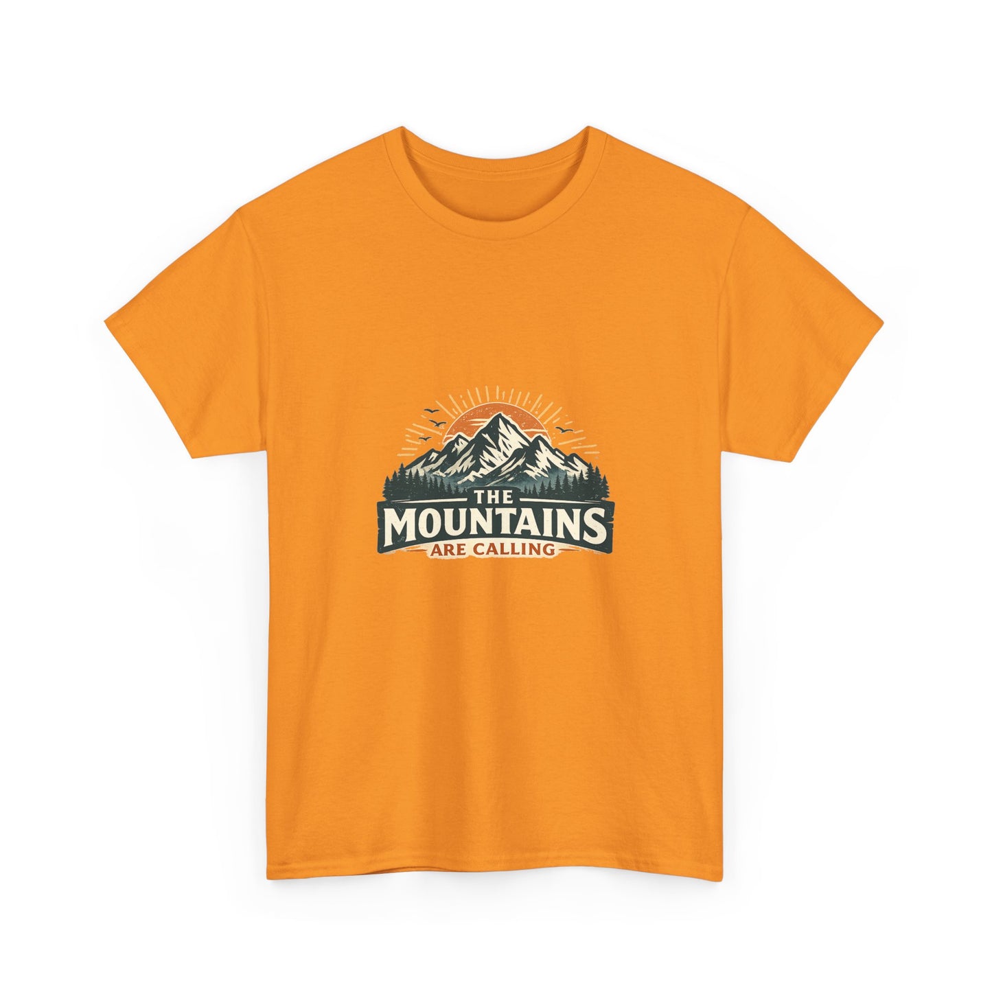 The Mountains Are Calling Unisex Heavy Cotton Tee