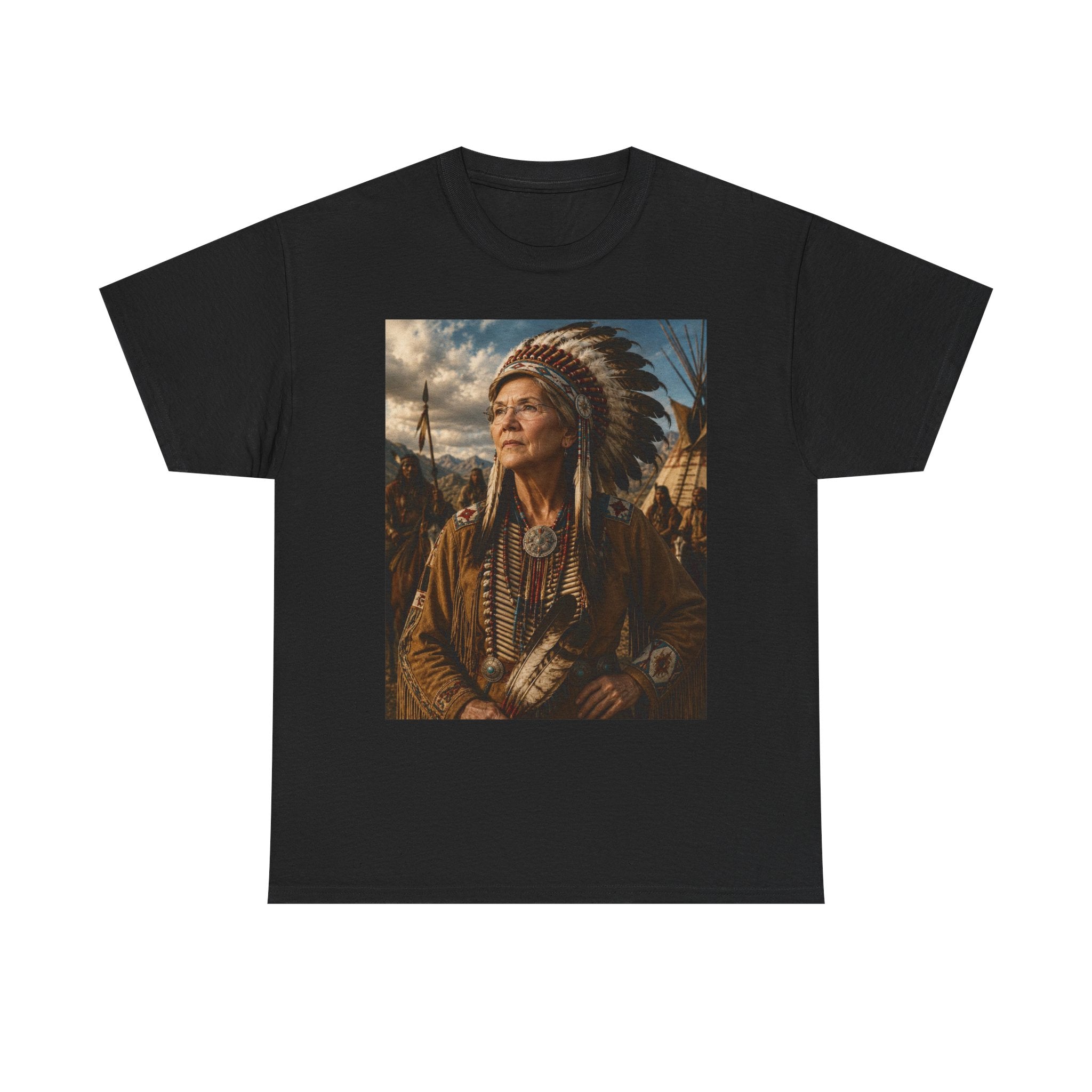 Elizabeth Warren Chief Shirt - Pocahontas Parody T-Shirt - Funny Political Gift