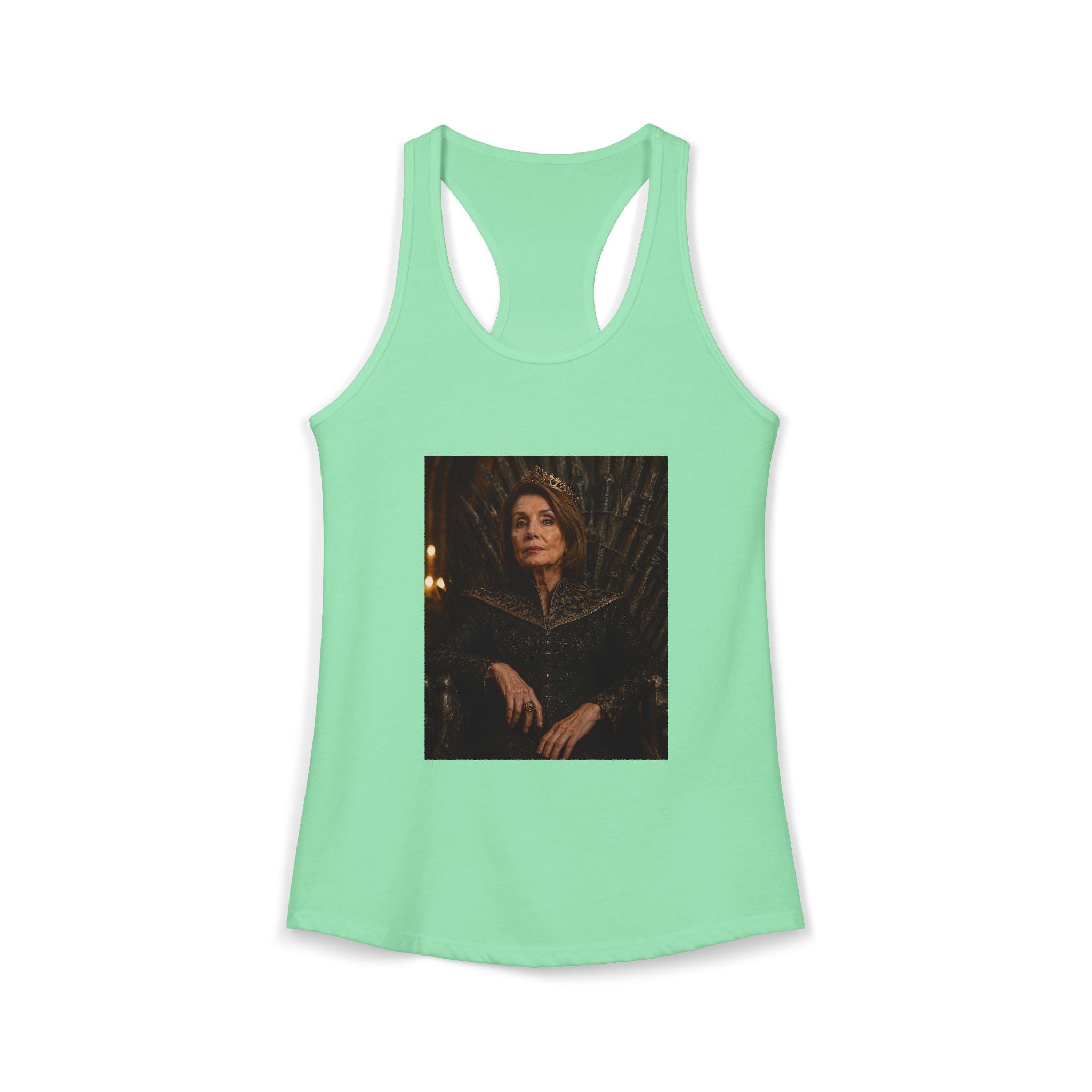 Pelosi Queen Throne Women's Racerback Tank