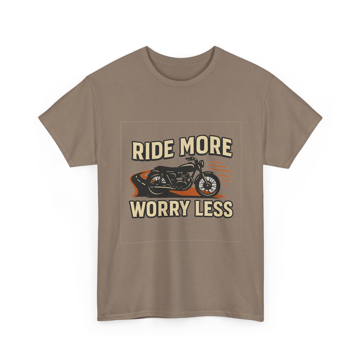 Ride More Worry Less Unisex Heavy Cotton Tee