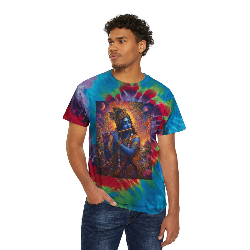 Divine Krishna Tie-Dye Spiral Tee