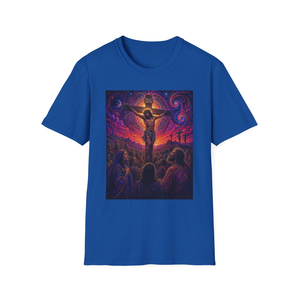 Psychedelic Crucifixion T-Shirt - Visionary Religious Art