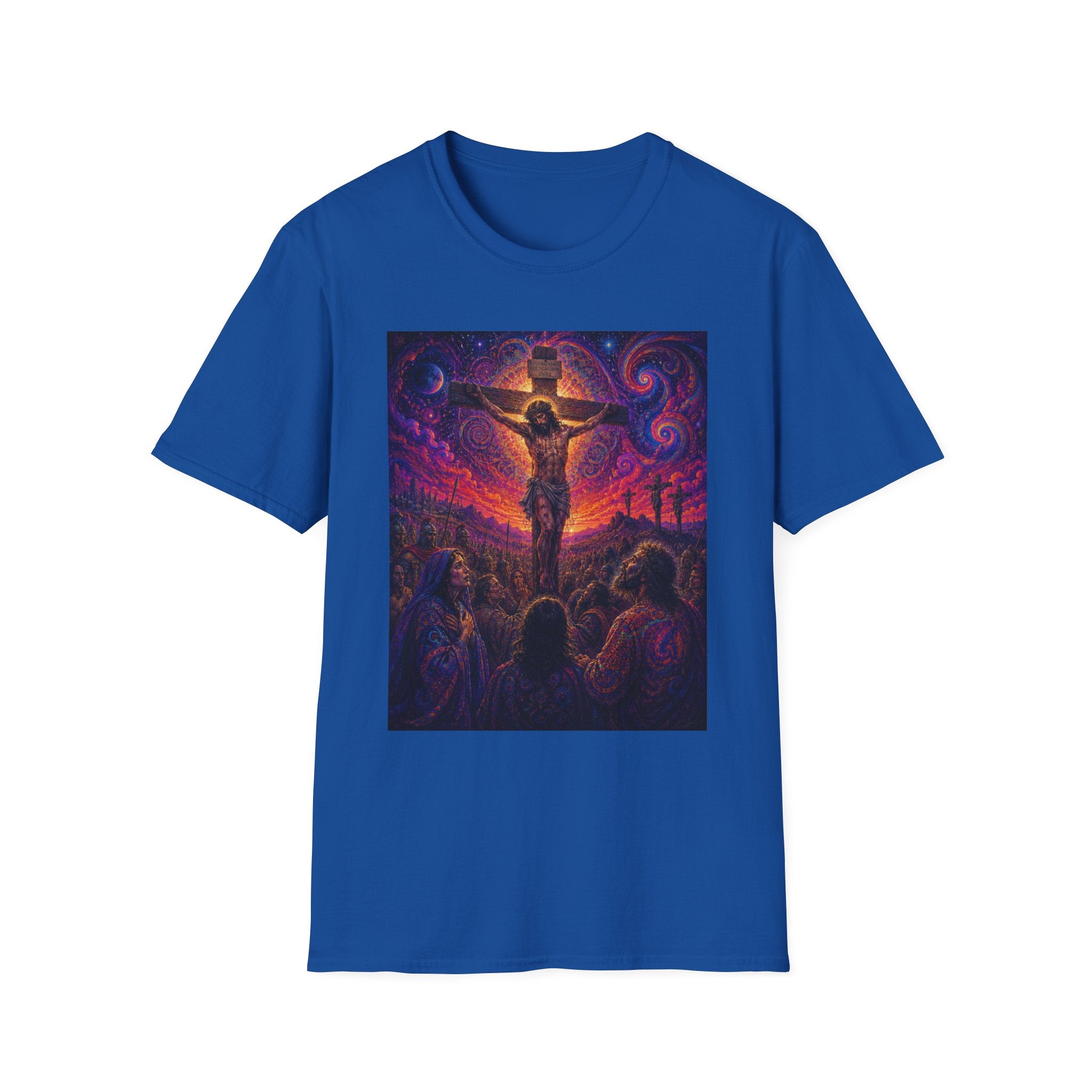 Psychedelic Crucifixion T-Shirt - Visionary Religious Art