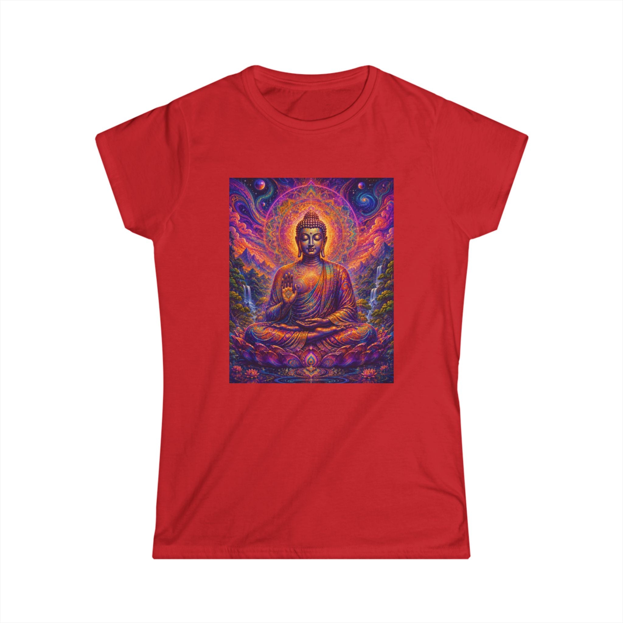 Cosmic Buddha Women's Tee - Visionary Art