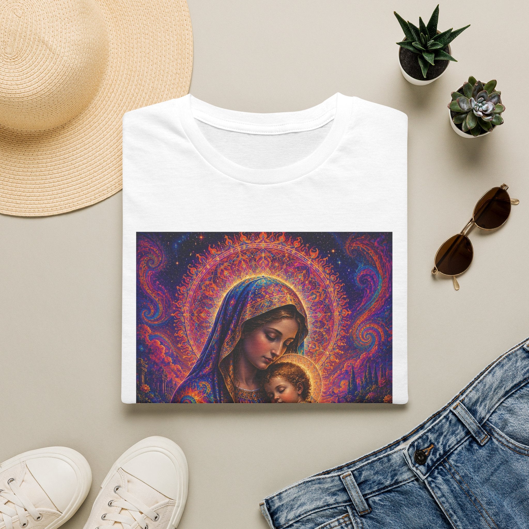 Divine Madonna T-Shirt - Sacred Art