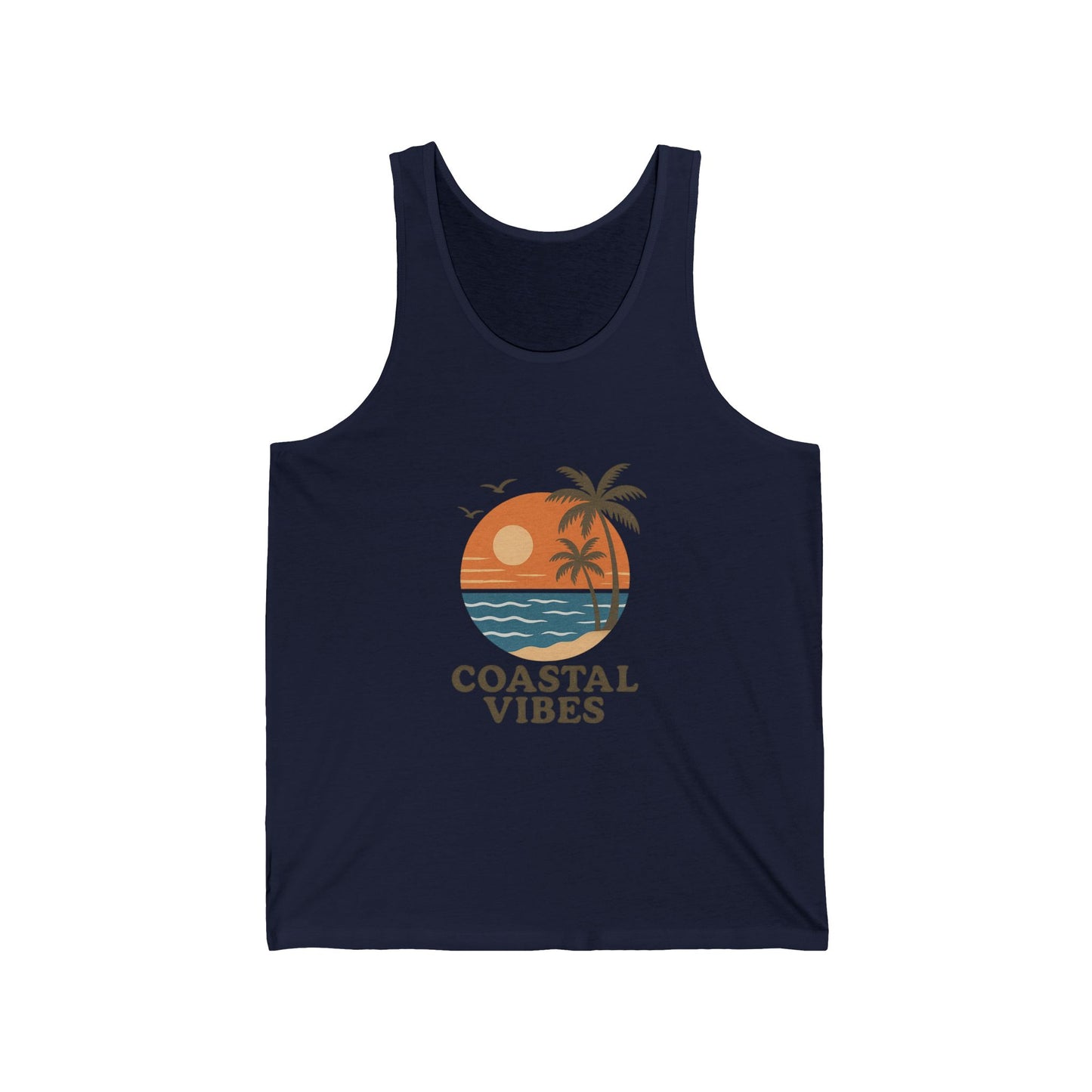 Coastal Vibes Unisex Jersey Tank