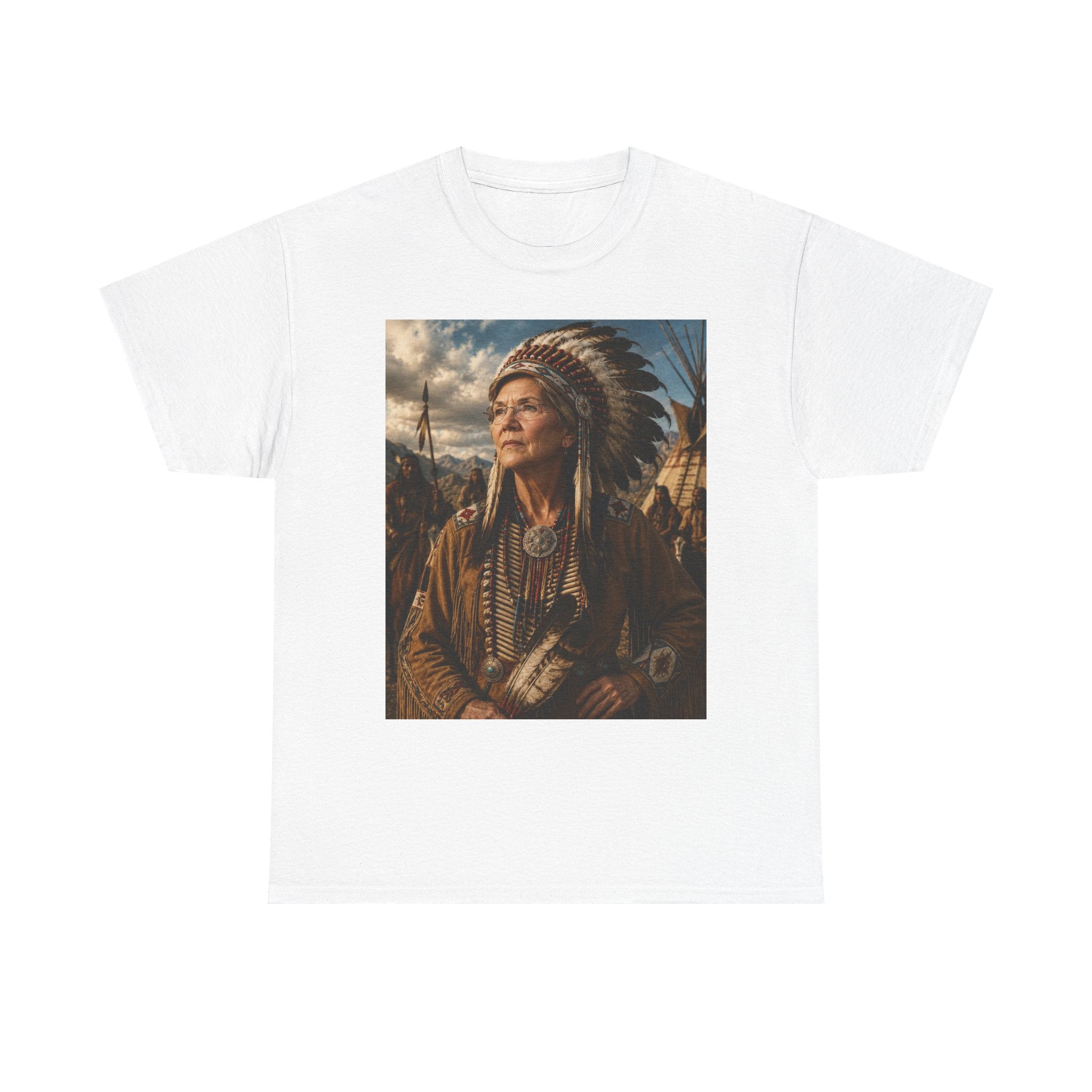 Elizabeth Warren Chief Shirt - Pocahontas Parody T-Shirt - Funny Political Gift