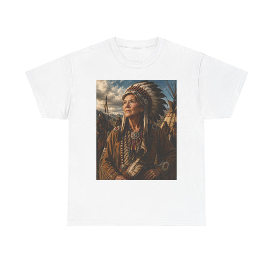 Elizabeth Warren Chief Shirt - Pocahontas Parody T-Shirt - Funny Political Gift