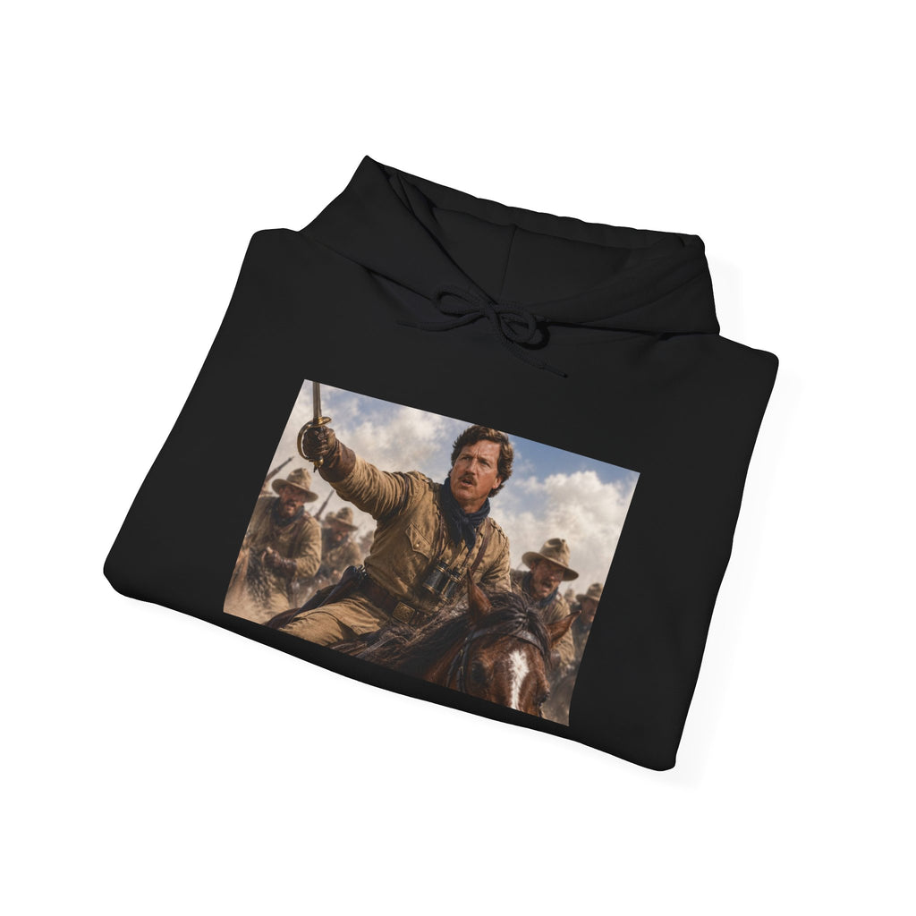 Tucker Rough Rider Hoodie - Political Parody Sweatshirt