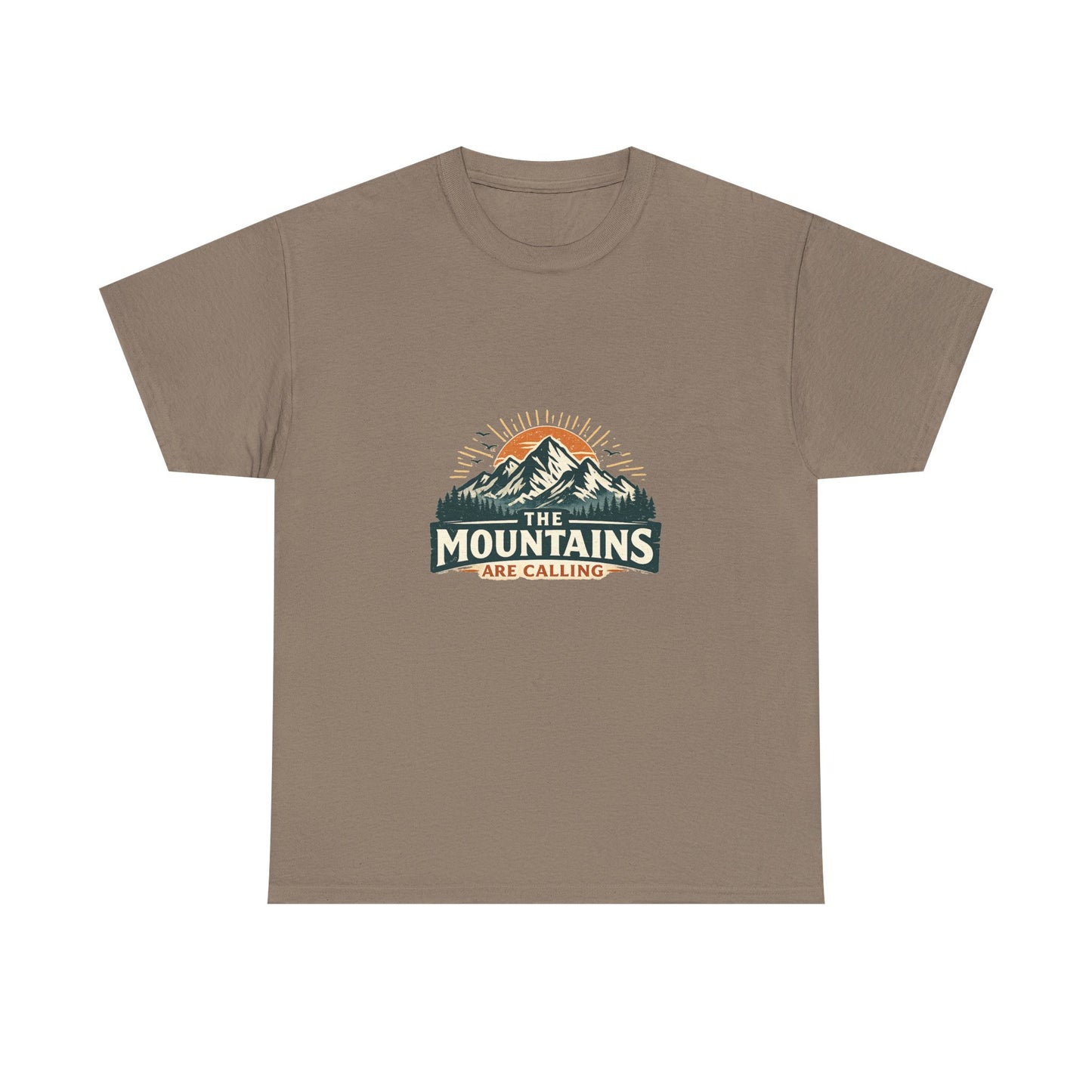 The Mountains Are Calling Unisex Heavy Cotton Tee