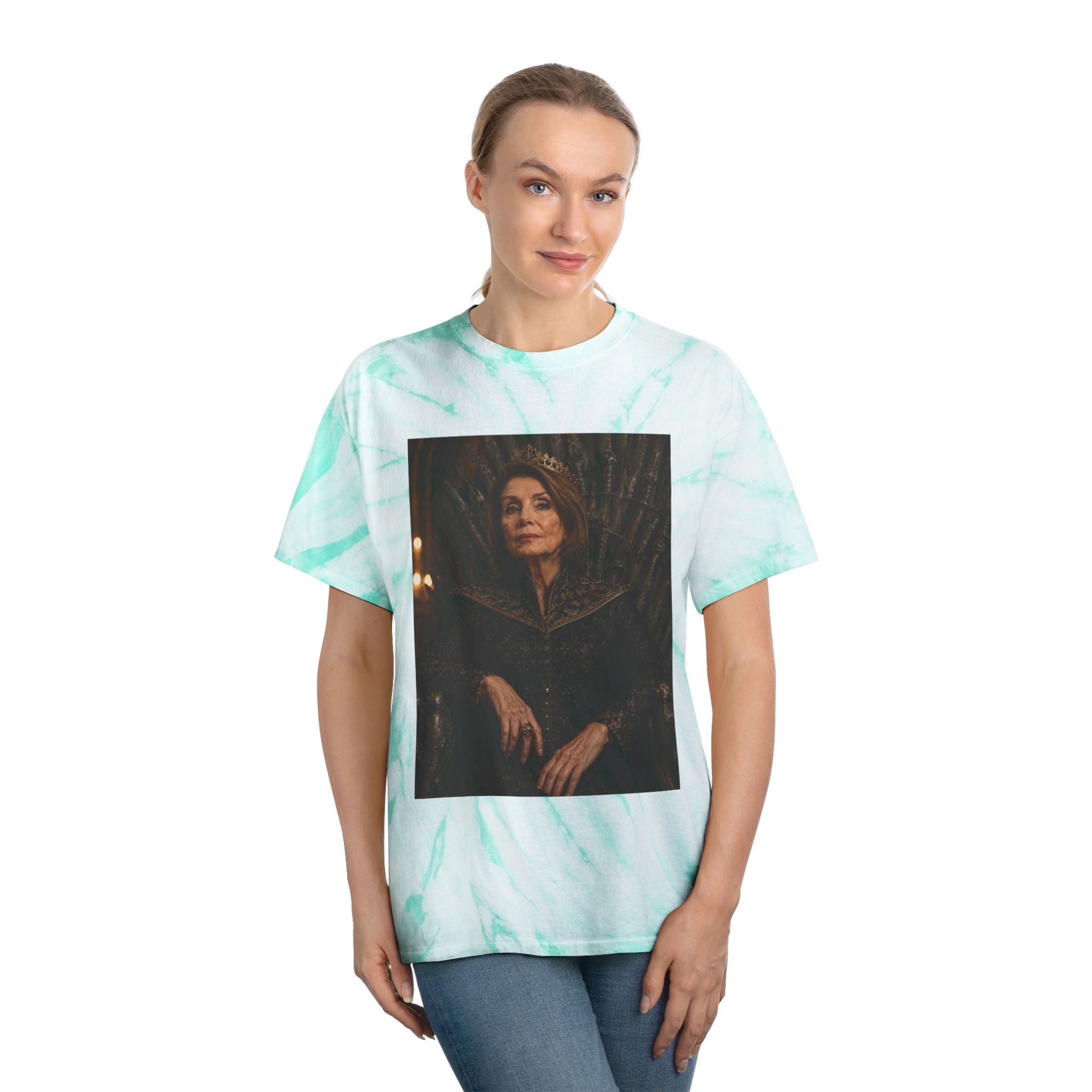 Pelosi Queen Throne Tie-Dye Cyclone Tee