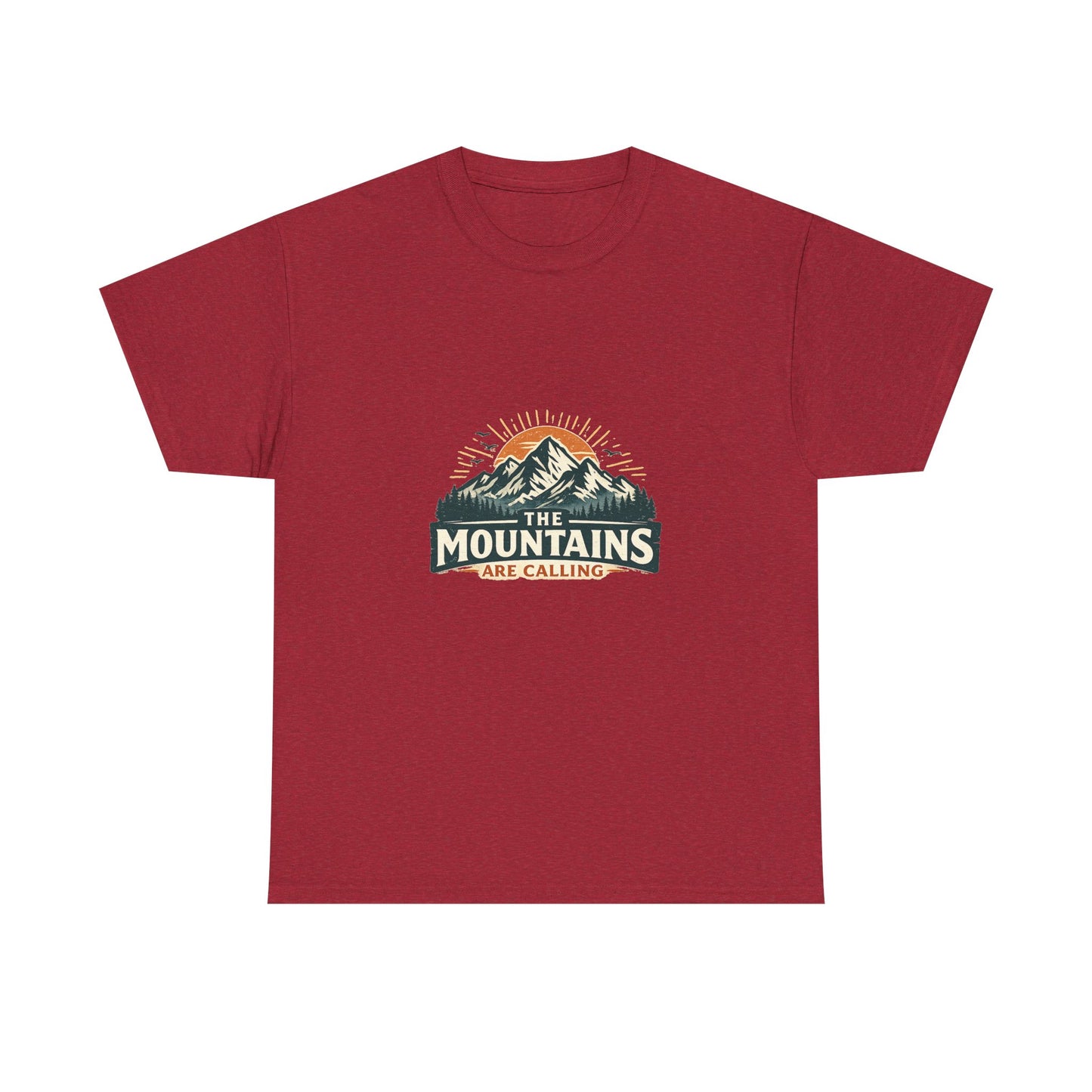 The Mountains Are Calling Unisex Heavy Cotton Tee