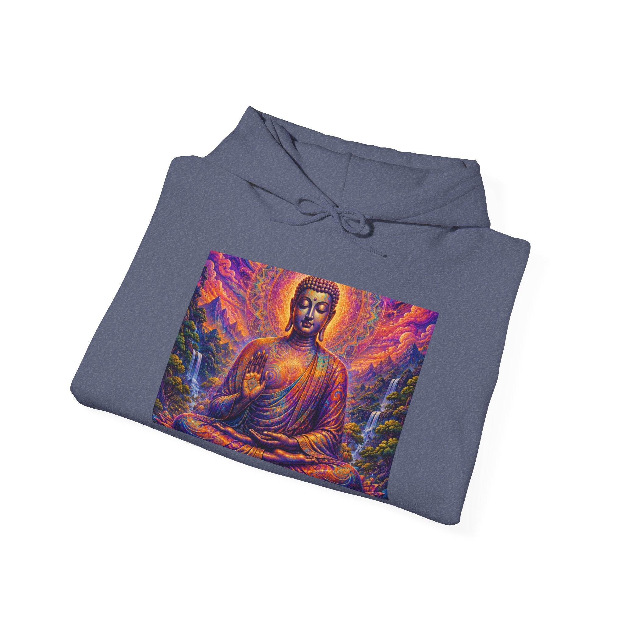 Cosmic Buddha Hoodie - Visionary Spiritual Art