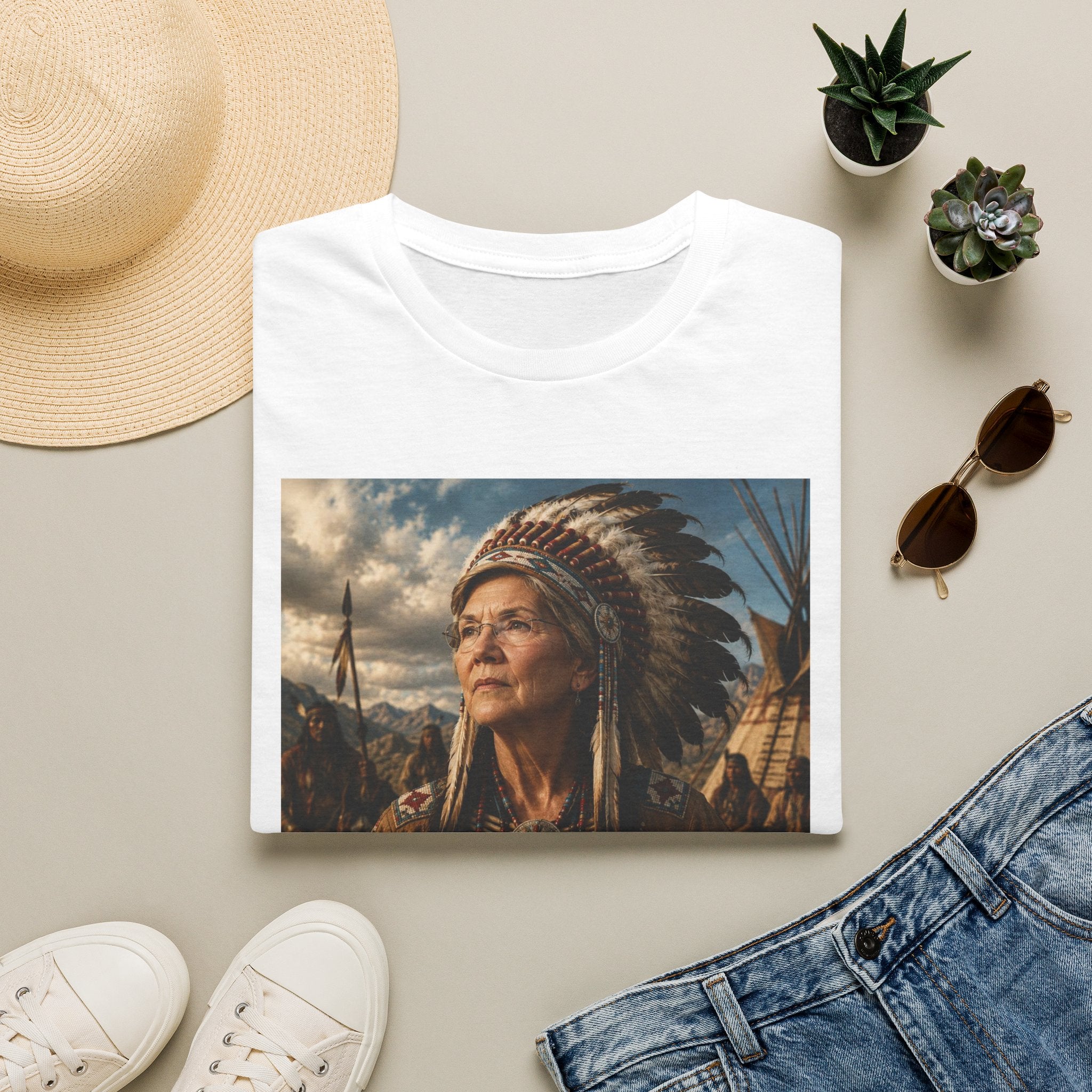 Elizabeth Warren Chief T-Shirt - Political Parody Tee