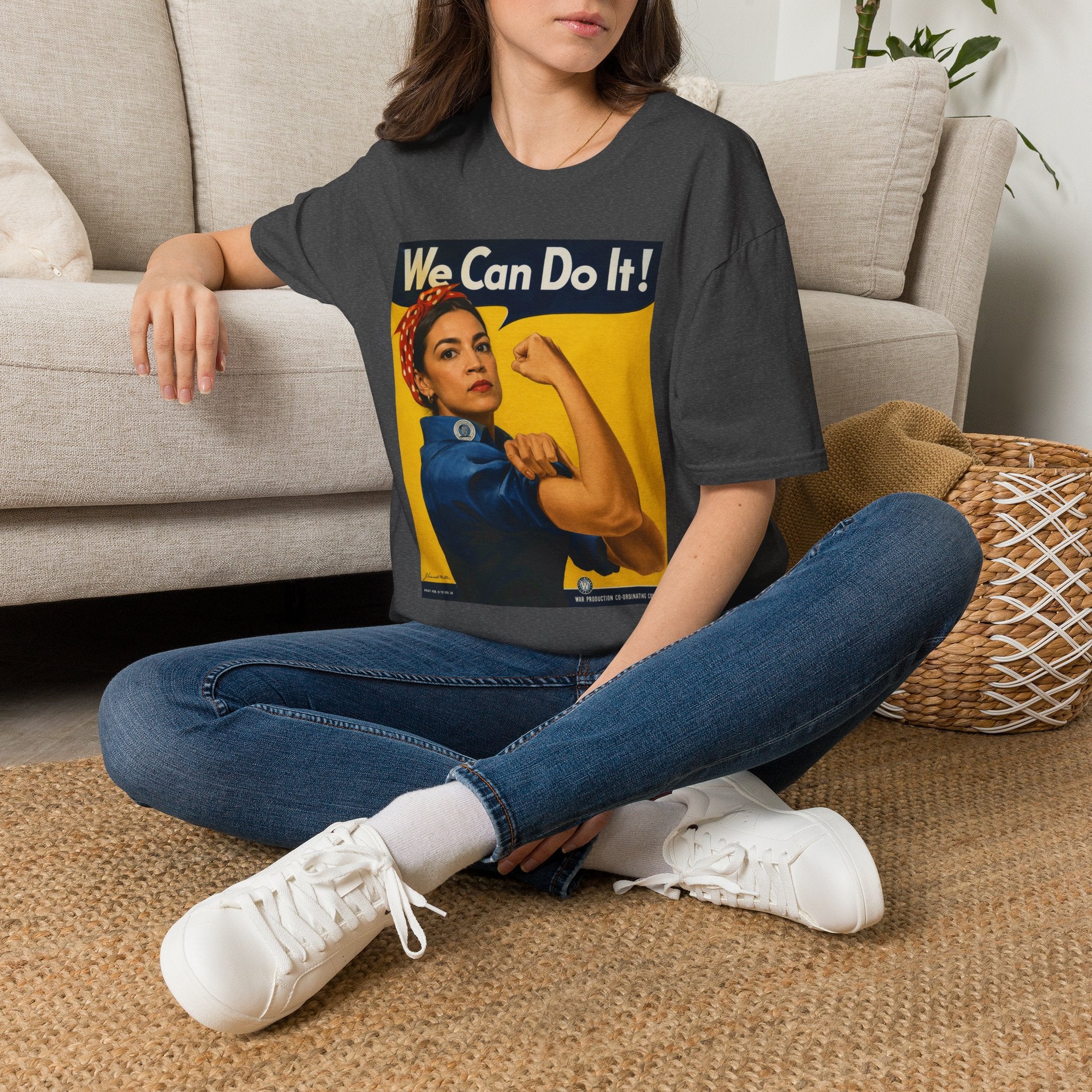 AOC Rosie Riveter T-Shirt - Political Parody Tee