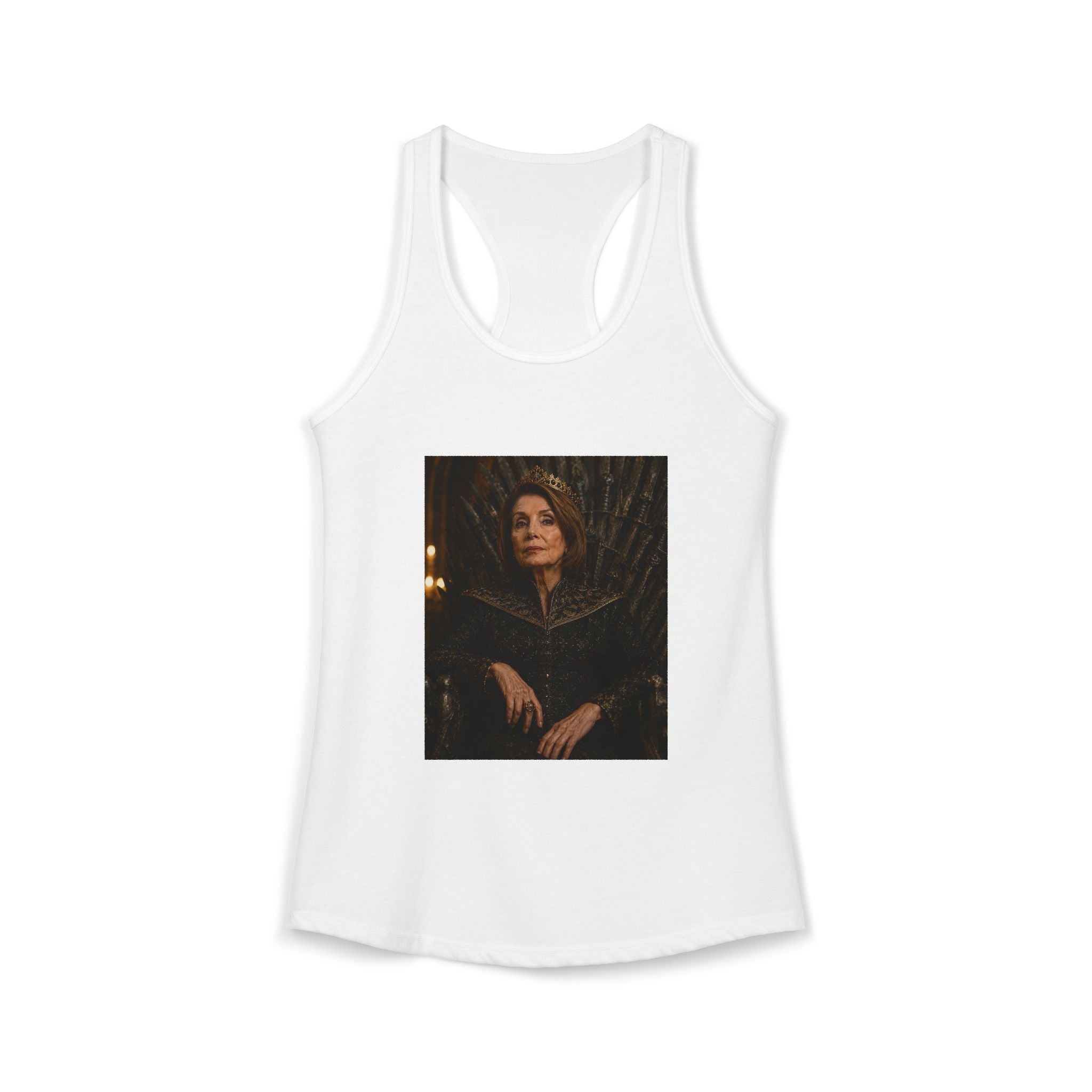 Pelosi Queen Throne Women's Racerback Tank